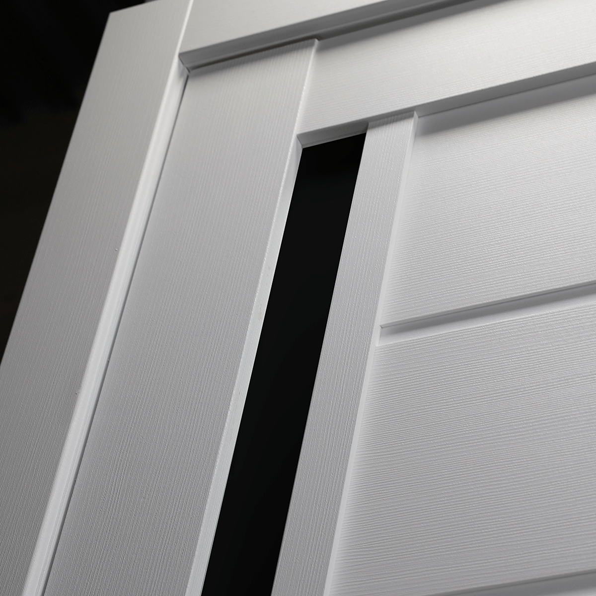 Esta Black Vetro Bianco Noble Swing Belldinni Modern Interior Door - 6