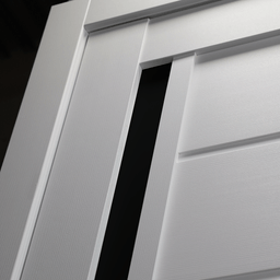 Esta Black Vetro Bianco Noble Swing Belldinni Modern Interior Door - 6