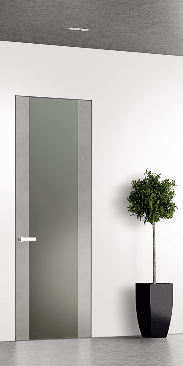 AVON 202 VETRO LIGHT URBAN INVISIBLE METAL FRAME BELLDINNI MODERN INTERIOR DOOR - 1