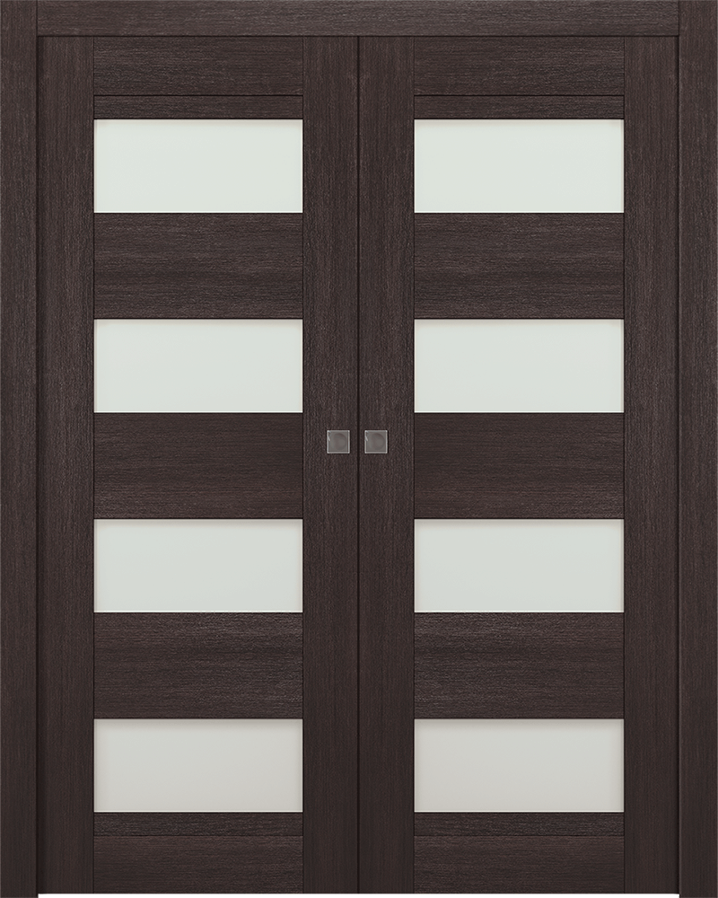 AVON 07-08 VETRO VERALINGA OAK DOUBLE POCKET DOORS BELLDINNI MODERN INTERIOR DOOR - 1