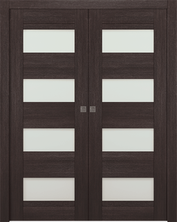 AVON 07-08 VETRO VERALINGA OAK DOUBLE POCKET DOORS BELLDINNI MODERN INTERIOR DOOR - 1