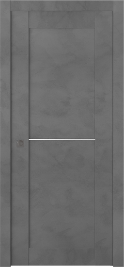 AVON 07 1H DARK URBAN POCKET BELLDINNI MODERN INTERIOR DOOR - 1