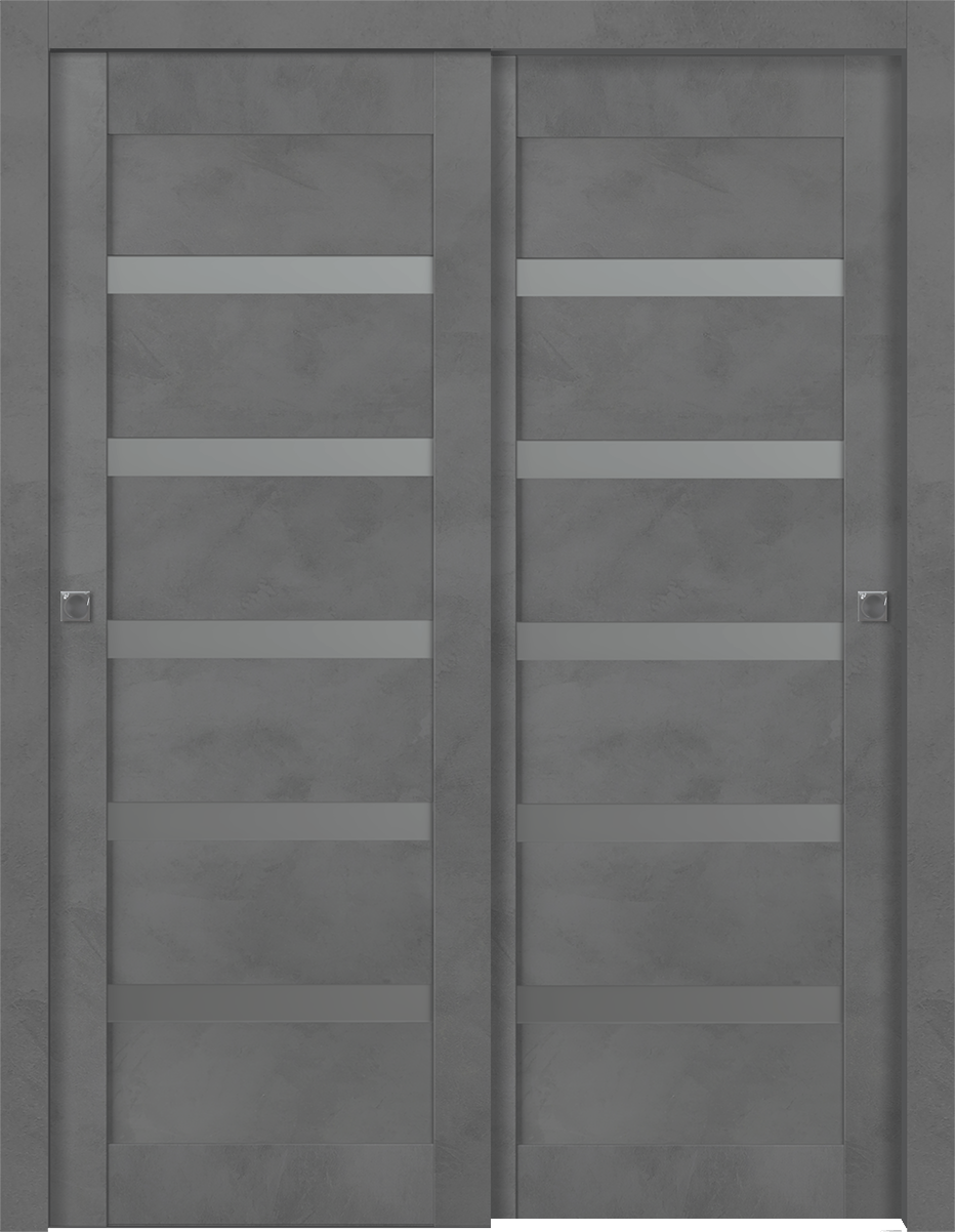 AVON 07-04 VETRO DARK URBAN BYPASS BELLDINNI MODERN INTERIOR DOOR - 1