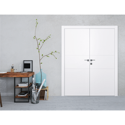 SMART PRO 2H POLAR WHITE DOUBLE BELLDINNI MODERN INTERIOR DOOR - 2