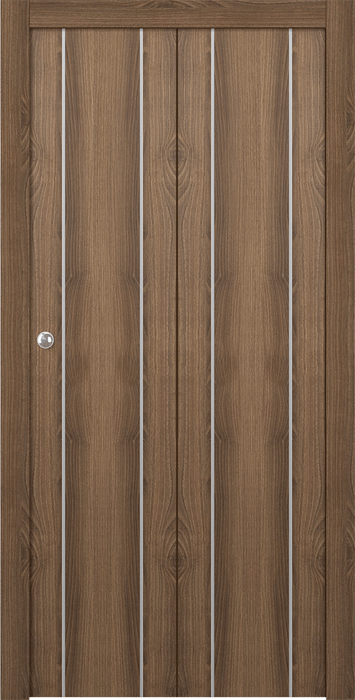 OPTIMA 2U PECAN NUTWOOD BI-FOLD DOORS BELLDINNI MODERN INTERIOR DOOR - 1
