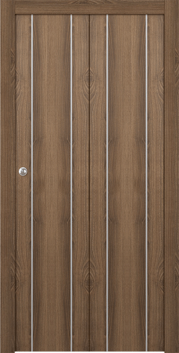 OPTIMA 2U PECAN NUTWOOD BI-FOLD DOORS BELLDINNI MODERN INTERIOR DOOR - 1