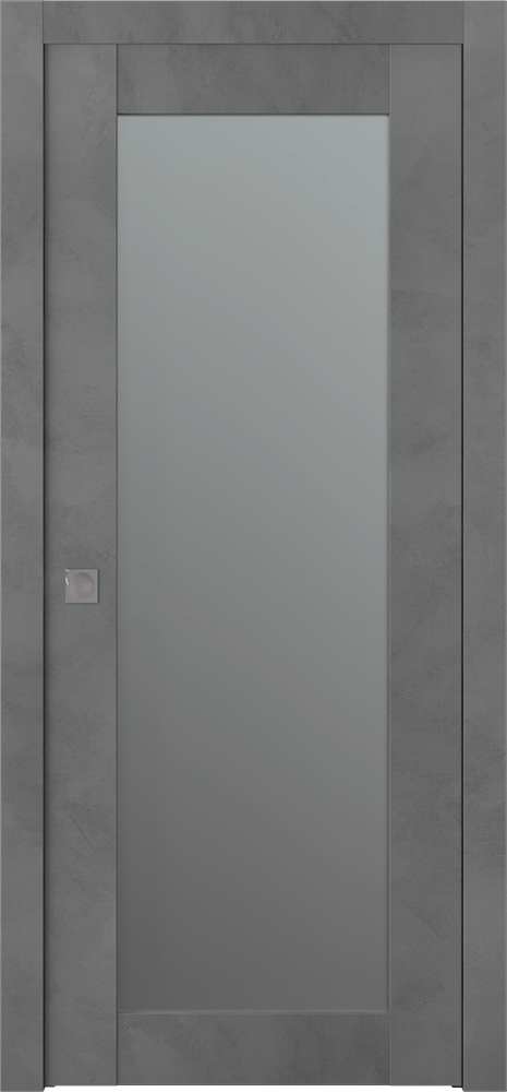 AVON 207 VETRO DARK URBAN POCKET BELLDINNI MODERN INTERIOR DOOR - 1