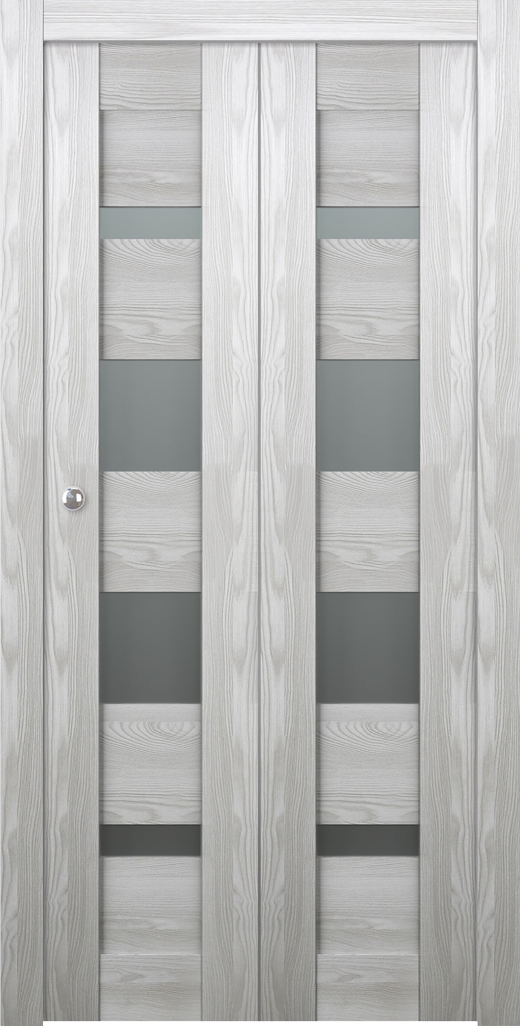AVON 07-01 VETRO RIBEIRA ASH BI-FOLD BELLDINNI MODERN INTERIOR DOOR - 1