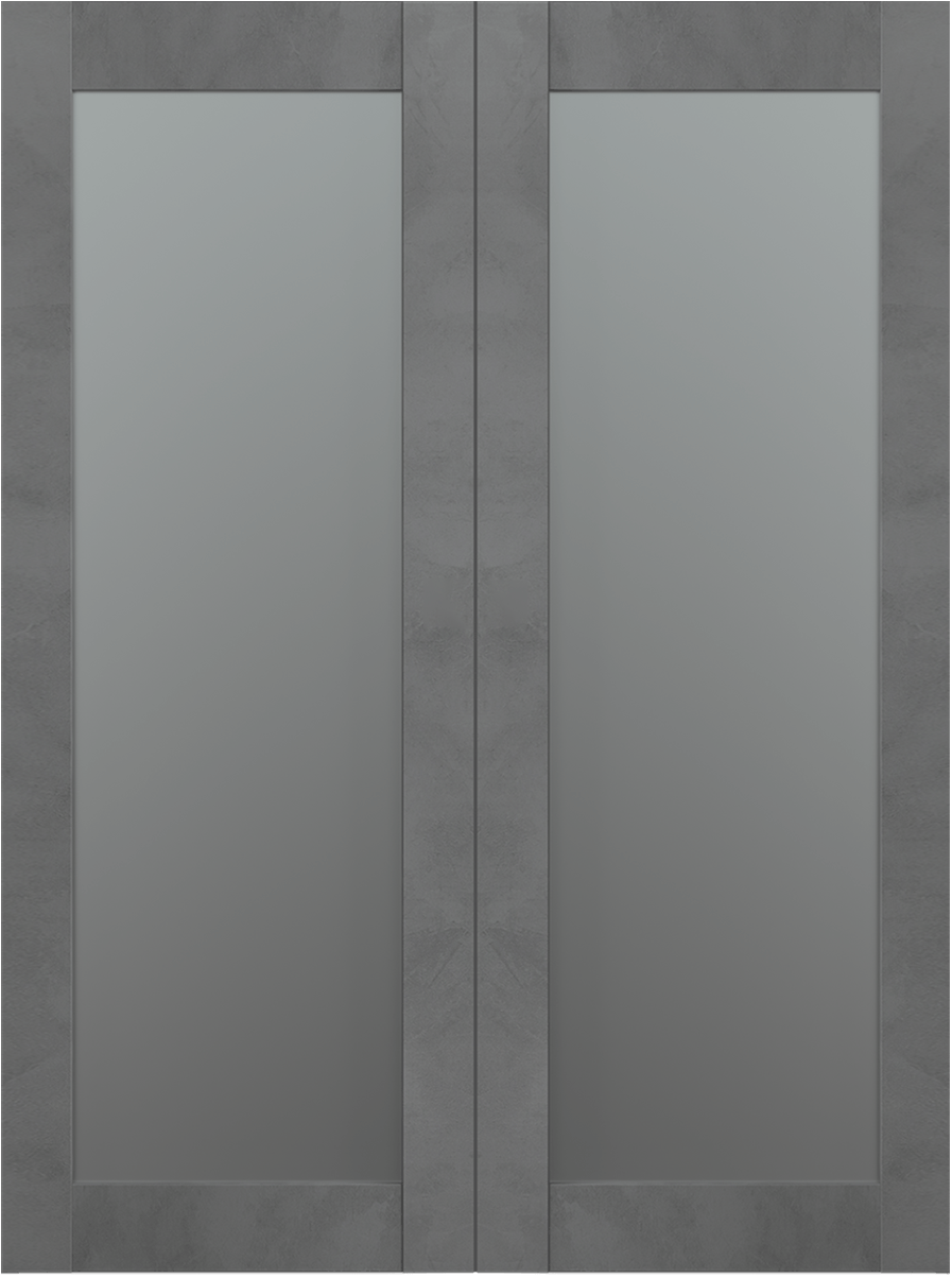 AVON 207 VETRO DARK URBAN DOUBLE BI-FOLD BELLDINNI MODERN INTERIOR DOOR - 2