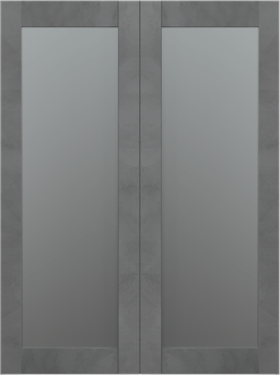 AVON 207 VETRO DARK URBAN DOUBLE BI-FOLD BELLDINNI MODERN INTERIOR DOOR - 2