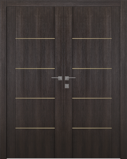 AVON 01 4H GOLD VERALINGA OAK DOUBLE BELLDINNI MODERN INTERIOR DOOR - 1