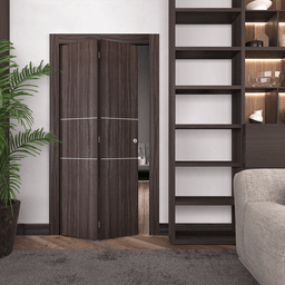 PALLADIO 2H GRAY OAK BI-FOLD BELLDINNI MODERN INTERIOR DOOR - 2