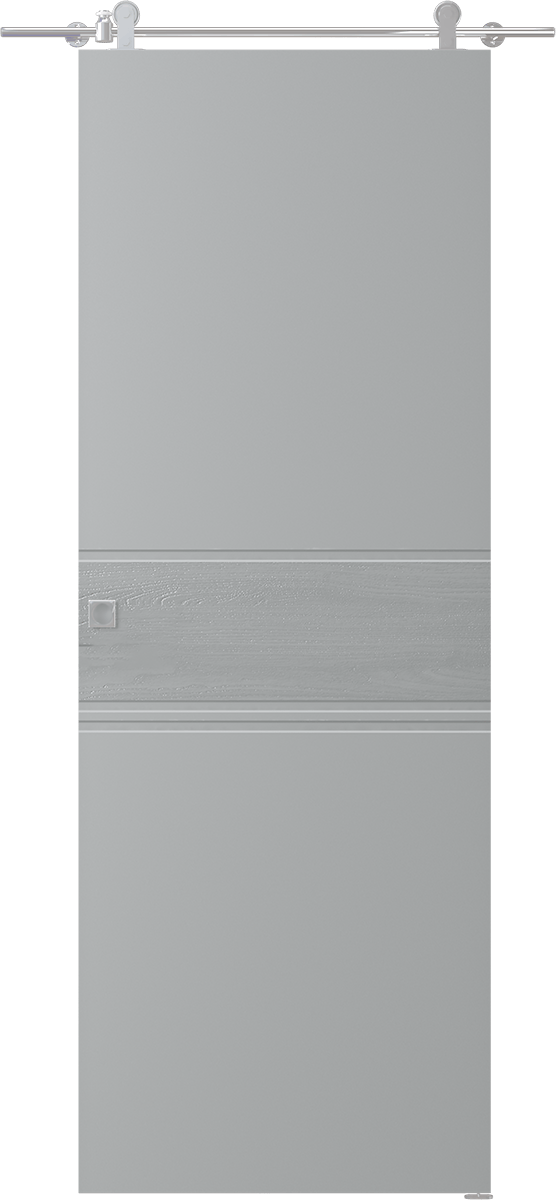 TWINWOOD 2 LIGHT GREY DOUBLE BARN BELLDINNI MODERN INTERIOR DOOR - 1