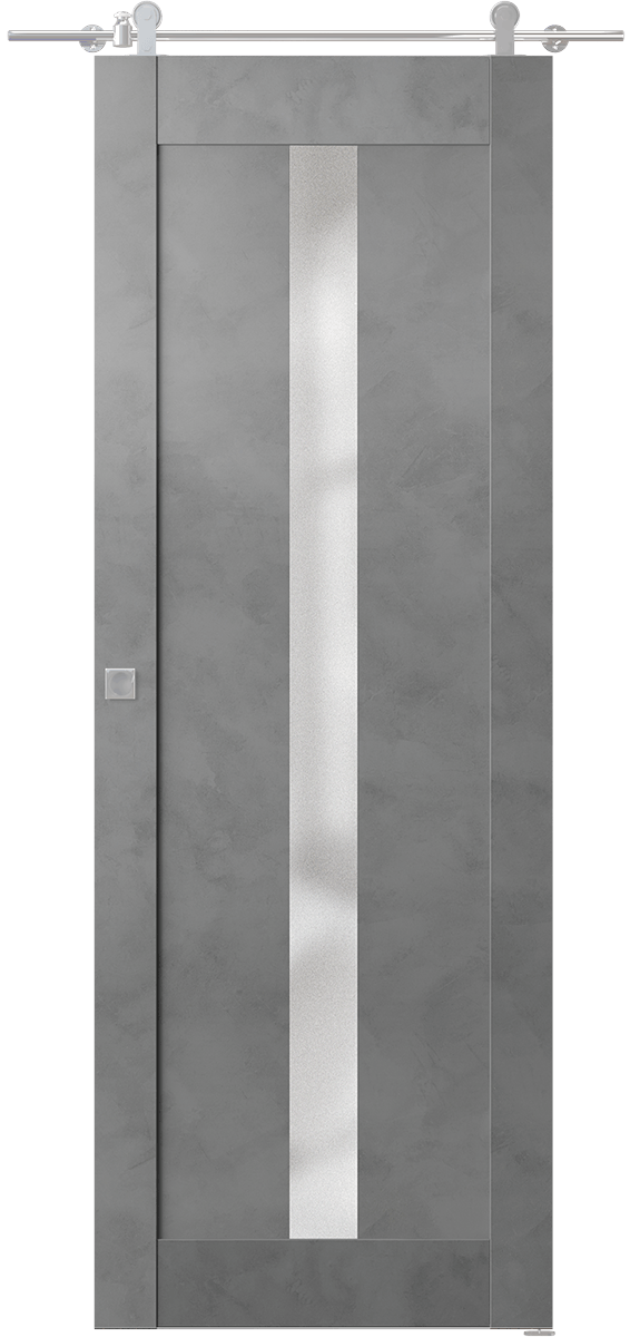AVON 101 VETRO DARK URBAN BARN DOORS BELLDINNI MODERN INTERIOR DOOR - 1
