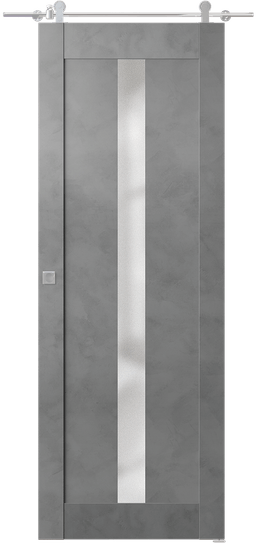 AVON 101 VETRO DARK URBAN BARN DOORS BELLDINNI MODERN INTERIOR DOOR - 1