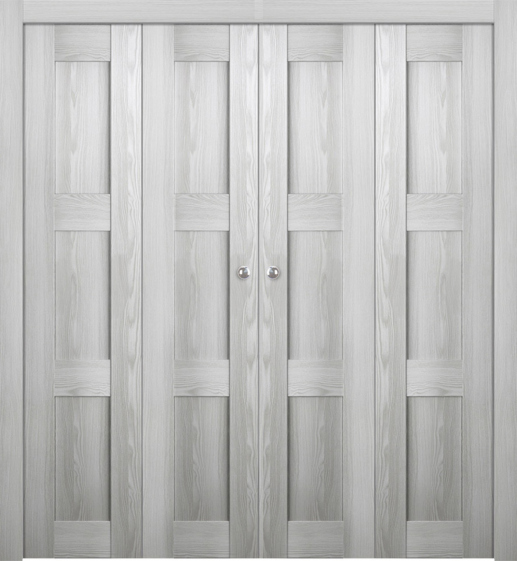 AVON 07 2RN RIBEIRA ASH DOUBLE BI-FOLD BELLDINNI MODERN INTERIOR DOOR - 1