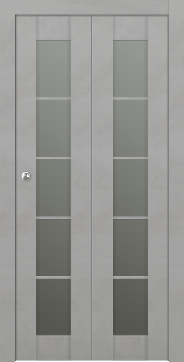 AVON 5 LITE VETRO LIGHT URBAN BI-FOLD BELLDINNI MODERN INTERIOR DOOR - 1