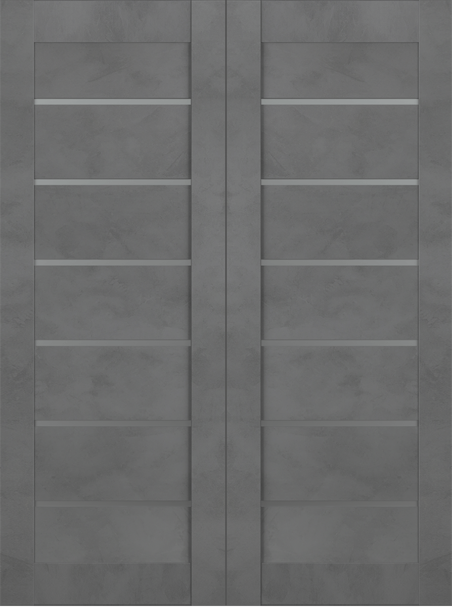 AVON 07-02 VETRO DARK URBAN DOUBLE BELLDINNI MODERN INTERIOR DOOR - 2