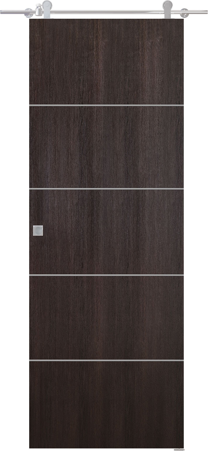 OPTIMA 4H VERALINGA OAK DOUBLE BARN BELLDINNI MODERN INTERIOR DOOR - 2