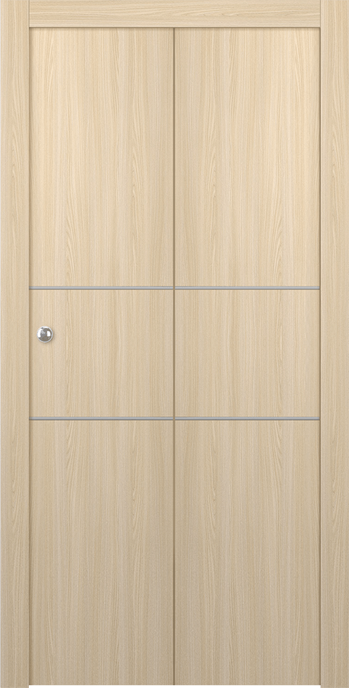 OPTIMA 2H LOIRE ASH BI-FOLD DOORS BELLDINNI MODERN INTERIOR DOOR - 1