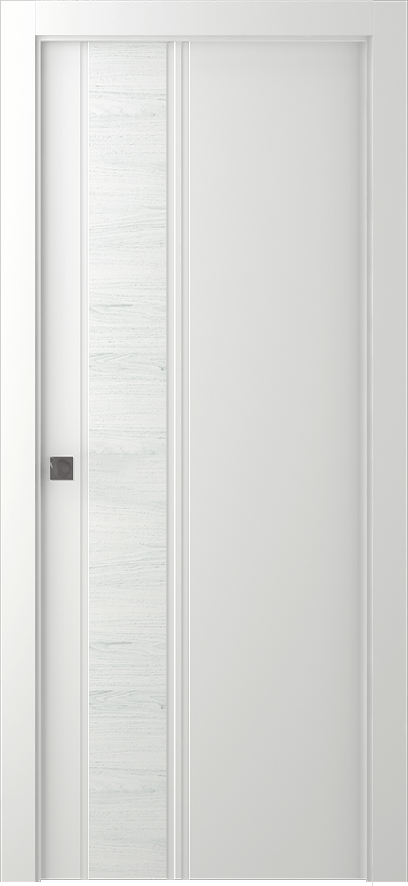 TWINWOOD 1 POLAR WHITE POCKET BELLDINNI MODERN INTERIOR DOOR - 1