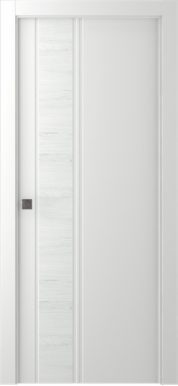 TWINWOOD 1 POLAR WHITE POCKET BELLDINNI MODERN INTERIOR DOOR - 1