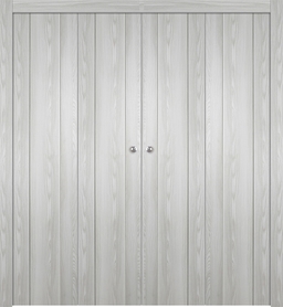 AVON 01 RIBEIRA ASH DOUBLE BI-FOLD BELLDINNI MODERN INTERIOR DOOR - 1