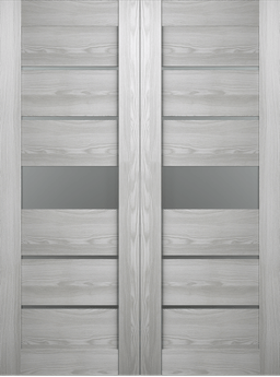 AVON 07-06 VETRO RIBEIRA ASH DOUBLE BARN BELLDINNI MODERN INTERIOR DOOR - 2
