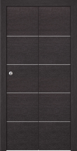 AVANTI 4H BLACK APRICOT BI-FOLD BELLDINNI MODERN INTERIOR DOOR - 1