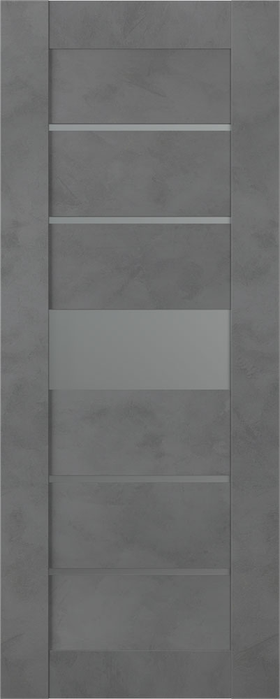 AVON 07-06 VETRO DARK URBAN SLAB BELLDINNI MODERN INTERIOR DOOR - 1