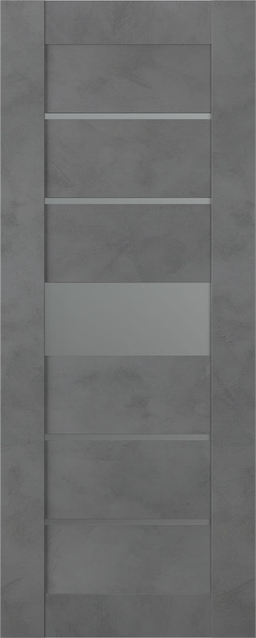AVON 07-06 VETRO DARK URBAN SLAB BELLDINNI MODERN INTERIOR DOOR - 1
