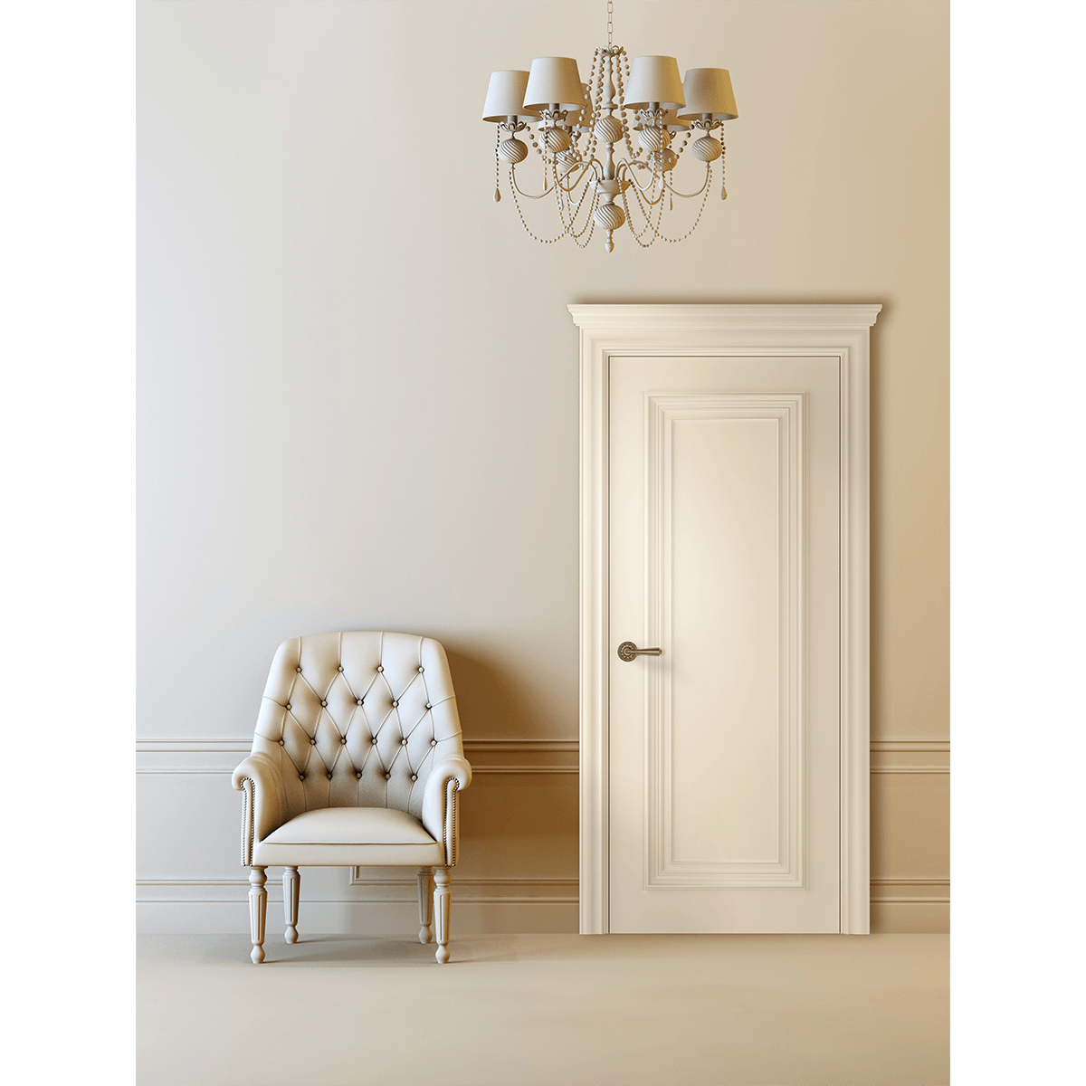 PALAZZO 1 IVORY SWING BELLDINNI MODERN INTERIOR DOOR - 2