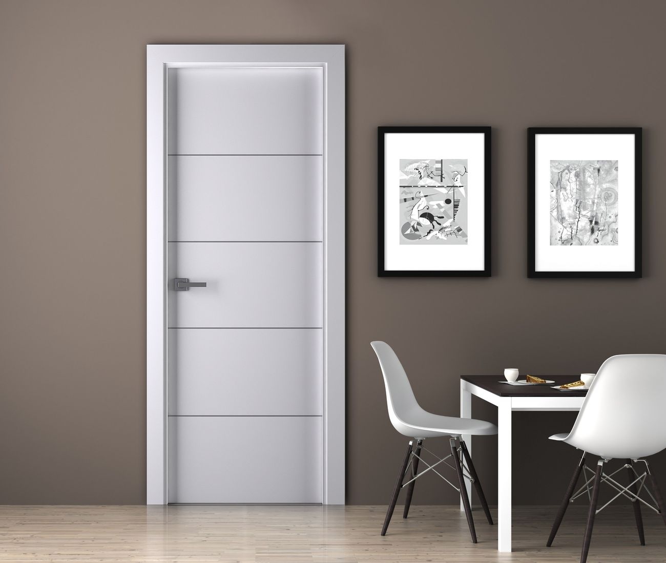PALLADIO 4H BIANCO NOBLE SWING BELLDINNI MODERN INTERIOR DOOR - 3
