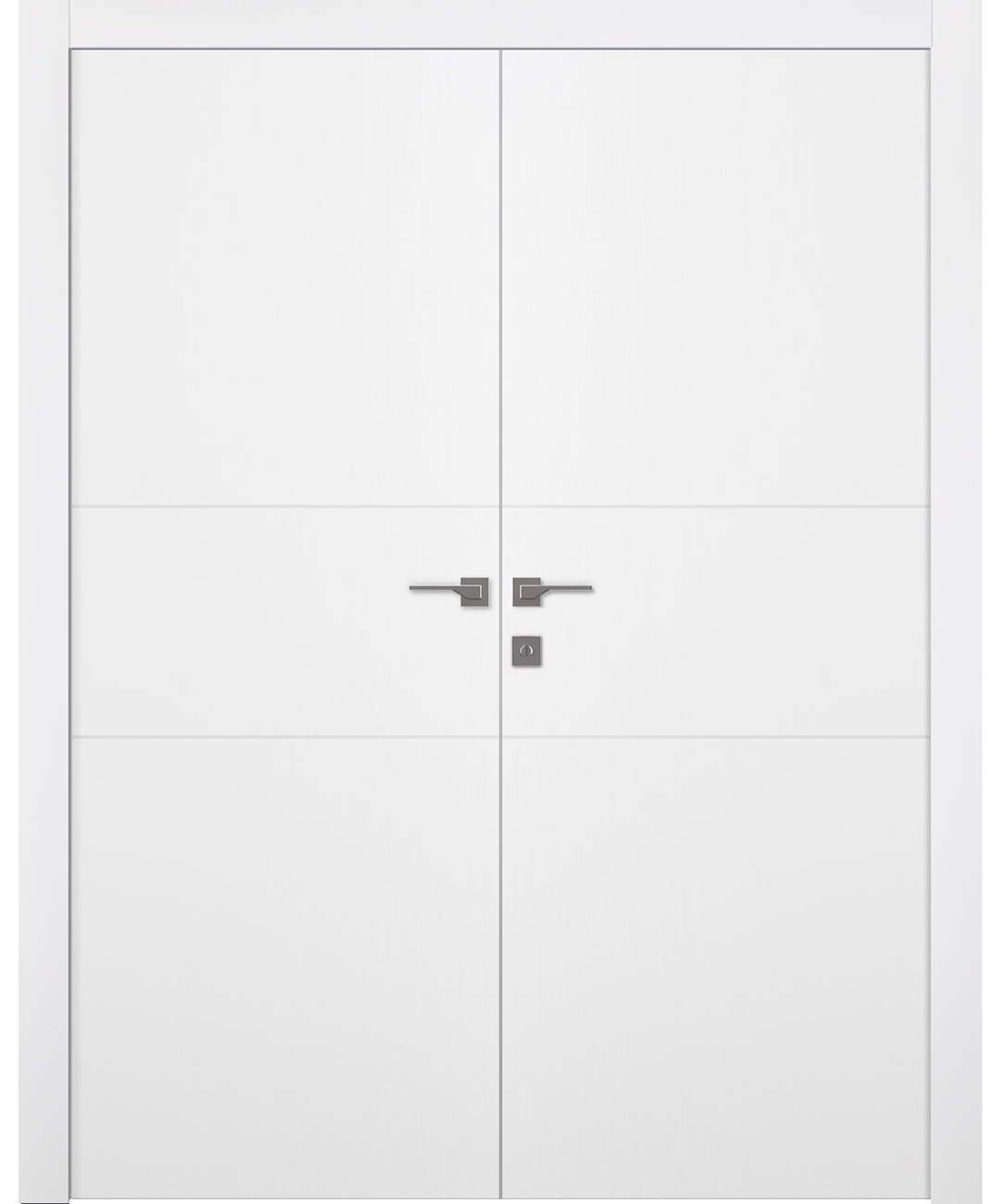 PALLADIO 2H BIANCO NOBLE DOUBLE BELLDINNI MODERN INTERIOR DOOR - 1