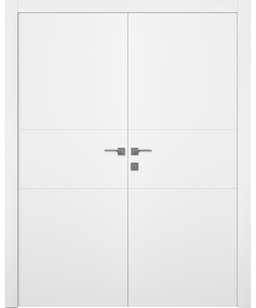 PALLADIO 2H BIANCO NOBLE DOUBLE BELLDINNI MODERN INTERIOR DOOR - 1