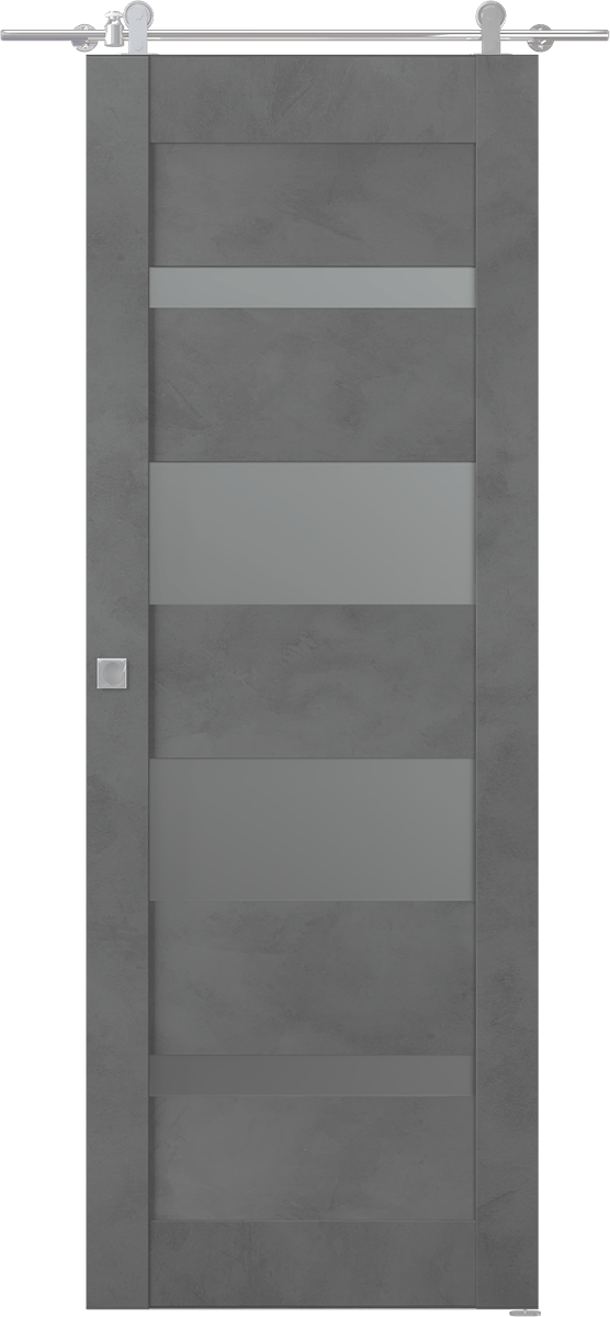 AVON 07-01 VETRO DARK URBAN BARN BELLDINNI MODERN INTERIOR DOOR - 1