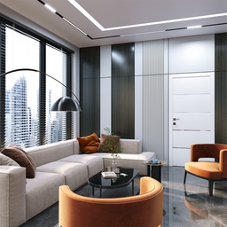 SMART PRO 4H POLAR WHITE SWING BELLDINNI MODERN INTERIOR DOOR - 3