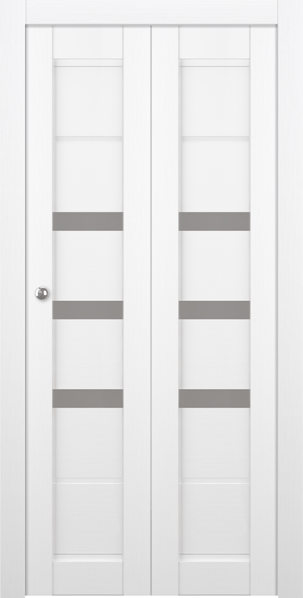RITA VETRO BIANCO NOBLE BI-FOLD BELLDINNI MODERN INTERIOR DOOR - 1