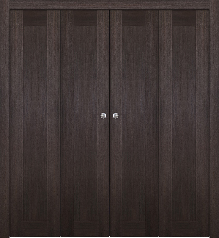 AVON 07 VERALINGA OAK DOUBLE BI-FOLD BELLDINNI MODERN INTERIOR DOOR - 1