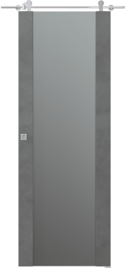 AVON 202 VETRO DARK URBAN DOUBLE BARN BELLDINNI MODERN INTERIOR DOOR - 1