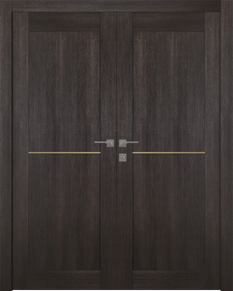 AVON 07 1H GOLD VERALINGA OAK DOUBLE BELLDINNI MODERN INTERIOR DOOR - 1