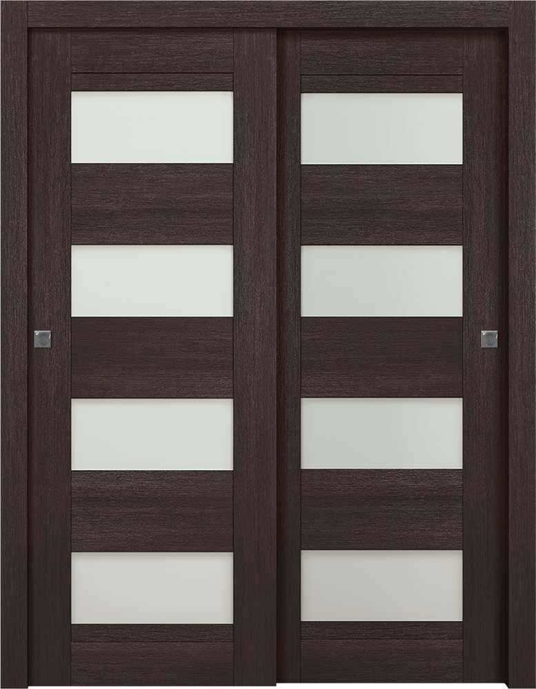 AVON 07-08 VETRO VERALINGA OAK BYPASS DOORS BELLDINNI MODERN INTERIOR DOOR - 1