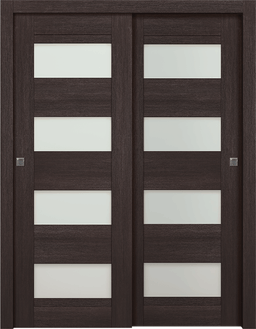 AVON 07-08 VETRO VERALINGA OAK BYPASS DOORS BELLDINNI MODERN INTERIOR DOOR - 1