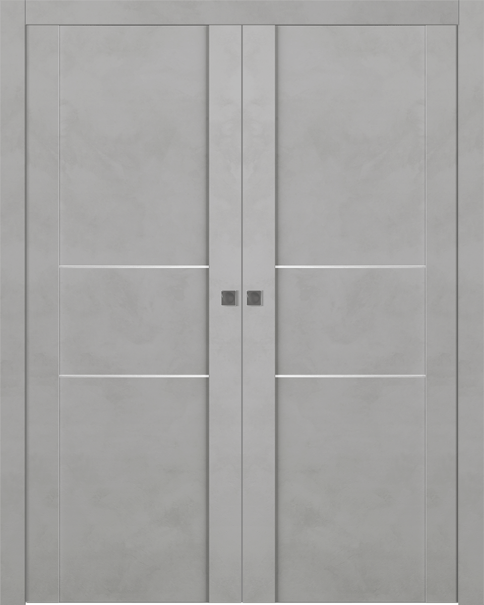 AVON 01 2H LIGHT URBAN DOUBLE POCKET DOORS BELLDINNI MODERN INTERIOR DOOR - 1