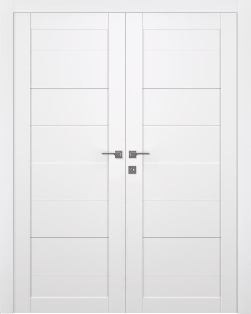 ERMI SNOW WHITE DOUBLE BELLDINNI MODERN INTERIOR DOOR - 9