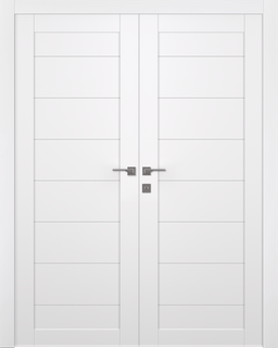 ERMI SNOW WHITE DOUBLE BELLDINNI MODERN INTERIOR DOOR - 9