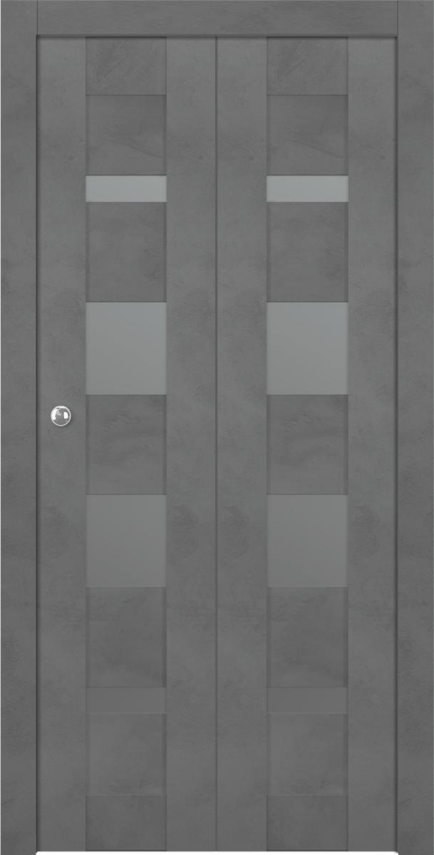 AVON 07-01 VETRO DARK URBAN BI-FOLD BELLDINNI MODERN INTERIOR DOOR - 1