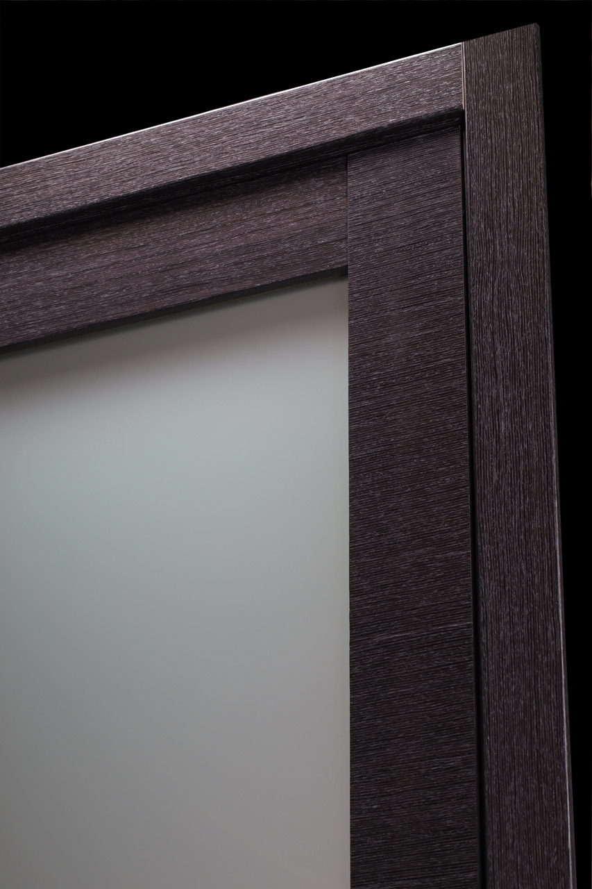 AVANTI 5 LITE VETRO BLACK APRICOT INVISIBLE METAL FRAME BELLDINNI MODERN INTERIOR DOOR - 5