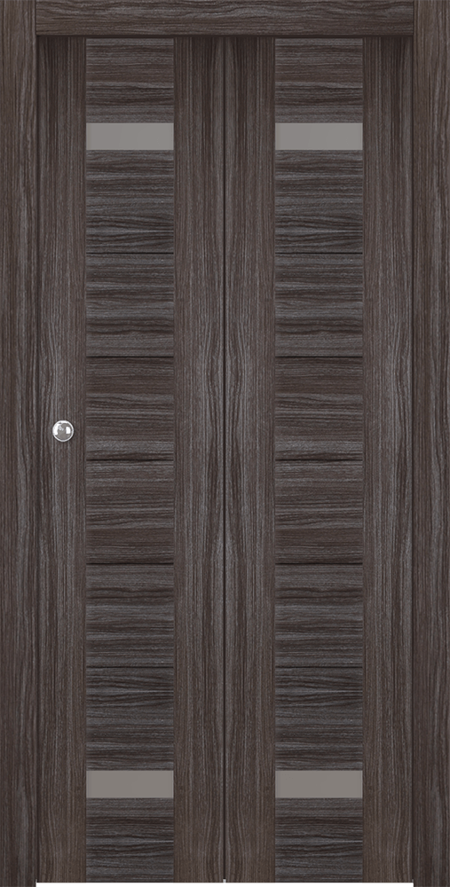 PERLA VETRO GRAY OAK BI-FOLD BELLDINNI MODERN INTERIOR DOOR - 1