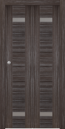 PERLA VETRO GRAY OAK BI-FOLD BELLDINNI MODERN INTERIOR DOOR - 1